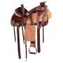 Rough Out Wade Tree Roping Ranch Western Leather Horse Saddle Tack Set