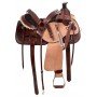 Rough Out Hand Carved Western Leather Ranch Roping Horse Saddle Tack