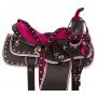 Pink Crystal Light Weight Western Synthetic Show Trail Horse Saddle Tack