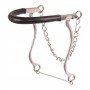 Stainless Steel Black Rubber Nose Band Western Hackamore Bitless Horse Bit