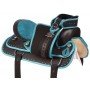 Turquoise Blue Western Crystal Synthetic Show Trail Horse Saddle Tack