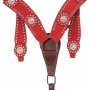 Crystal Show Western Barrel Racing Rodeo Leather Horse Tack Set