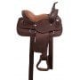 Brown Synthetic Western Youth Kid Seat Quarter Horse Saddle Tack