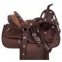 10" Light Weight Brown Synthetic Western Children Youth Pony Saddle Tack Set