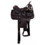 Black Light Weight Synthetic Western Youth Kids Horse Saddle Tack
