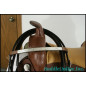 16 Dark Brown Western Saddle W Leather Seat