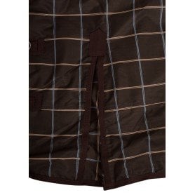 WB1805 Brown Plaid Waterproof 1200D 350g Fill Heavy Weight Turnout Winter Horse Blanket
