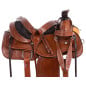 Cowboy Ranch Work Roping Western Leather Comfy Seat Tooled Horse Saddle Tack