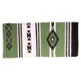 Beautiful Green Aztec New Zealand Wool Western Show Saddle Blanket 34x31
