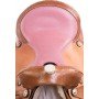 Pink Ostrich Western Barrel Racing Leather Show Horse Saddle Tack Set