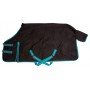 Black Turquoise Heavy Weight Turnout Winter Horse Blanket Waterproof 1200D 350g Fill