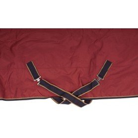 WB1891 Red Burgundy Heavy Weight 1200D 350g Fill Turnout Winter Horse Blanket Water Repellent