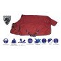 Red Burgundy Heavy Weight 1200D 350g Fill Turnout Winter Horse Blanket Water Repellent