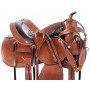 Chestnut Tooled Western Leather Pleasure Trail Ranching Horse Saddle Tack Set