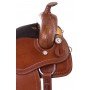 Classic Western Cowboy Ranching Trail Hand Tooled Comfy Leather Horse Saddle Tack Set