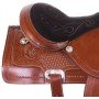 Classic Western Cowboy Ranching Trail Hand Tooled Comfy Leather Horse Saddle Tack Set
