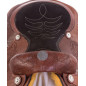 Hand Carved Classic Western Leather Reining Horse Saddle Tack 16"
