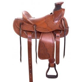 Premium Western Roping Cowboy Wade Tree Ranch Work Leather Horse Saddle Tack