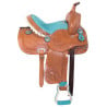 Light Turquoise Crystal Youth Kids Horse Saddle Tack 12 14