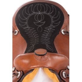110880 Gaited Tree Western Pleasure Trail Comfy Leather Horse Saddle Tack Set