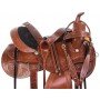 Premium Classic Tooled Western Pleasure Trail Leather Horse Saddle Tack