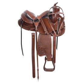 110891 Western Gaited Trail Endurance Comfy Cush Leather Horse Saddle Tack Package