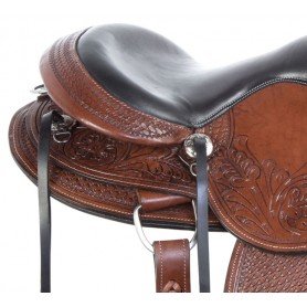 110891 Western Gaited Trail Endurance Comfy Cush Leather Horse Saddle Tack Package