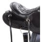 Black Comfy Cush Trail Endurance Western Leather Gaited Horse Saddle Tack Package