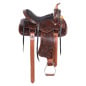 14" Pleasure Trail Hand Carved Antique Oil Western Horse Saddle Tack Set