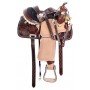 Silver Studded Western Show Pleasure Trail Leather Horse Saddle Tack