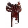 Silver Concho Western Show Barrel Racing Premium Leather Horse Saddle Tack