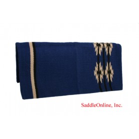 Royal Blue 100 Wool Show Cutting Saddle Blanket