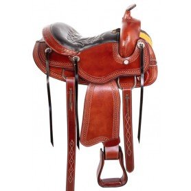110916 Western Equitation Pleasure Trail Leather Gaited Horse Saddle Tack