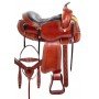 Western Equitation Pleasure Trail Leather Gaited Horse Saddle Tack