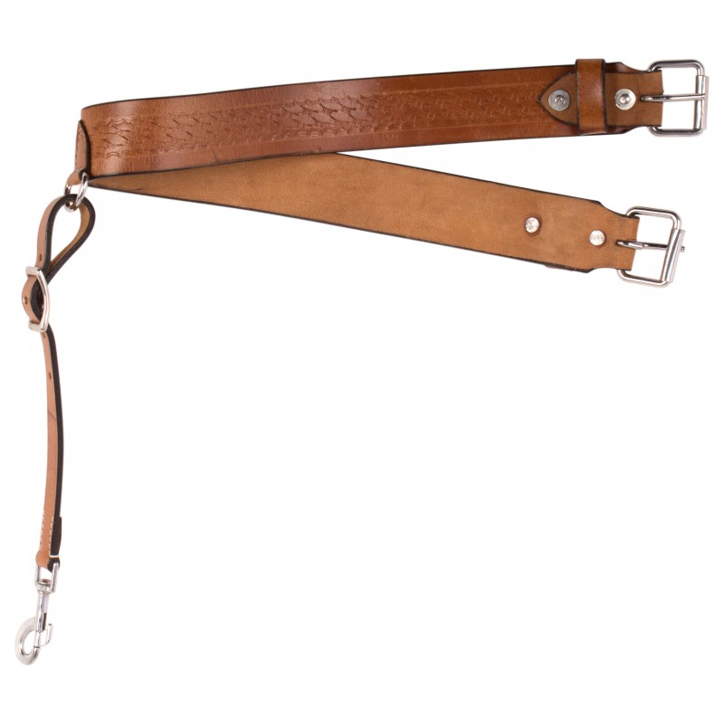 AceRugs Black Brown Western Leather Rear Flank Back Cinch Horse TACK Leather Saddle Cinch