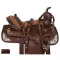 Synthetic Brown Silver Trail Show Horse Saddle Tack Set 10520