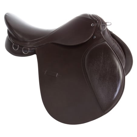 Brown Leather Eventing All Purpose Starter English Horse Saddle Tack 15 17 18 