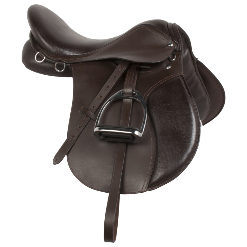 New Synthetic Leather English  All Purpose Jumping  Saddle Brown 