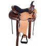 Children Western Tooled Leather Roping Ranch Rough Out Youth Horse Saddle Tack