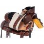 Children Western Tooled Leather Roping Ranch Rough Out Youth Horse Saddle Tack
