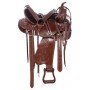 Classic Premium Tooled Western Pleasure Trail Leather Horse Saddle Tack Set