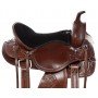 Classic Premium Tooled Western Pleasure Trail Leather Horse Saddle Tack Set