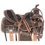 Western Ranching Hand Carved Antique Oil Pleasure Trail Leather Horse Saddle Tack Set