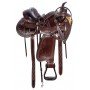 Comfy Western Pleasure Trail Hand Carved Premium Leather Horse Saddle Tack