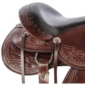 110937 Comfy Western Pleasure Trail Hand Carved Premium Leather Horse Saddle Tack