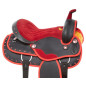 Red Light Weight Western Synthetic All Purpose Cordura Horse Saddle Tack