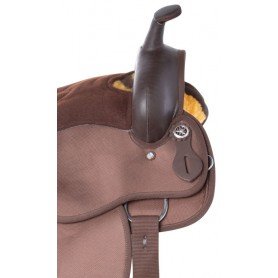 110952 Brown Cordura Western Synthetic Pleasure Trail Horse Saddle Tack