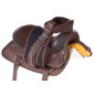 Brown Cordura Western Synthetic Pleasure Trail Horse Saddle Tack