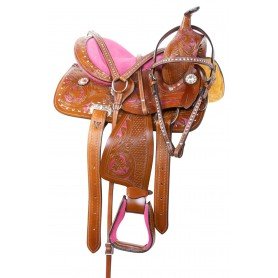 10836M Pink Western Miniature Barrel Show Pony Saddle Tack 10