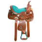 Turquoise Bling Youth Western Show Miniature Pony Saddle
